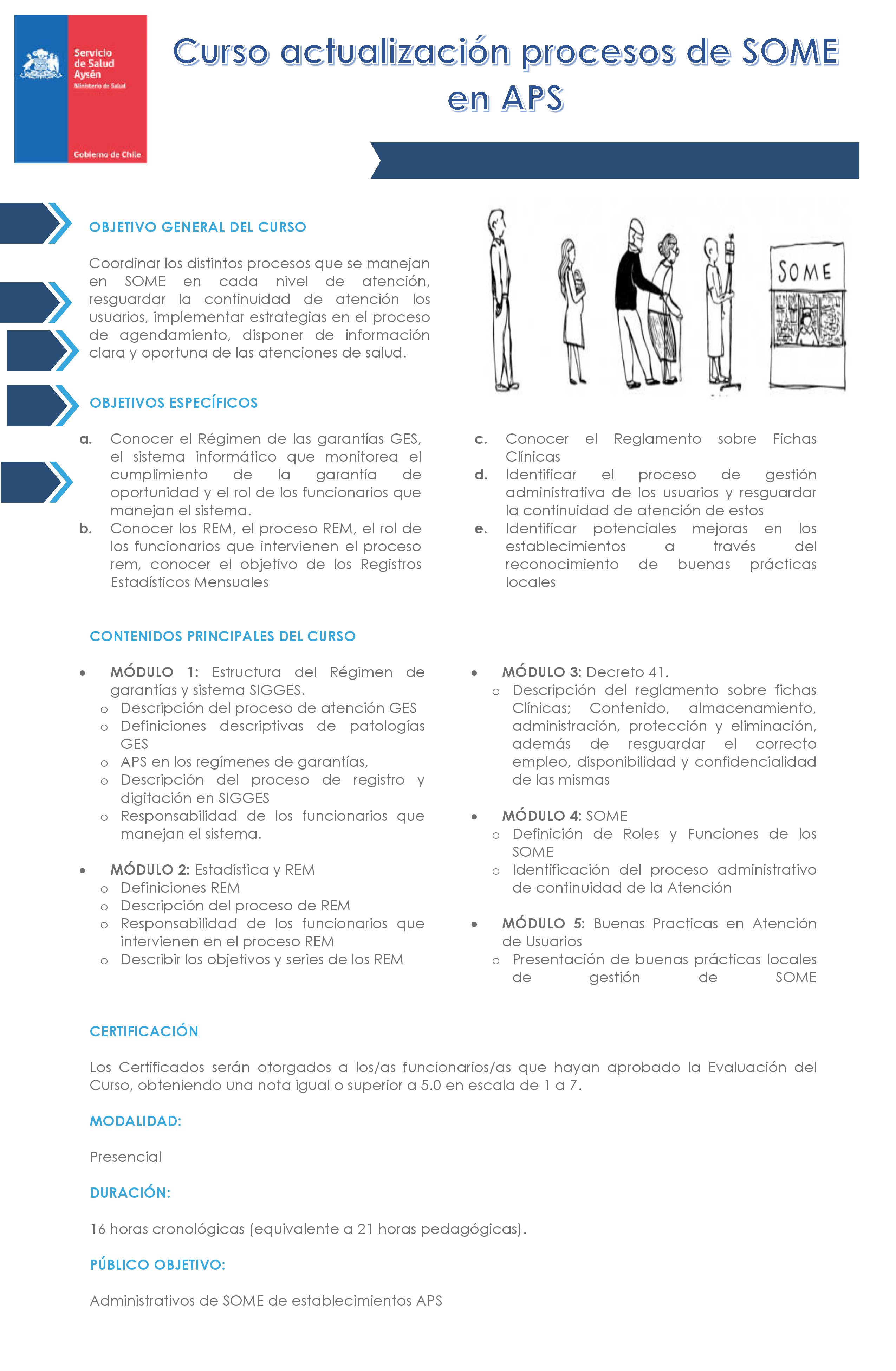 Curso actualización procesos de SOME en APS
