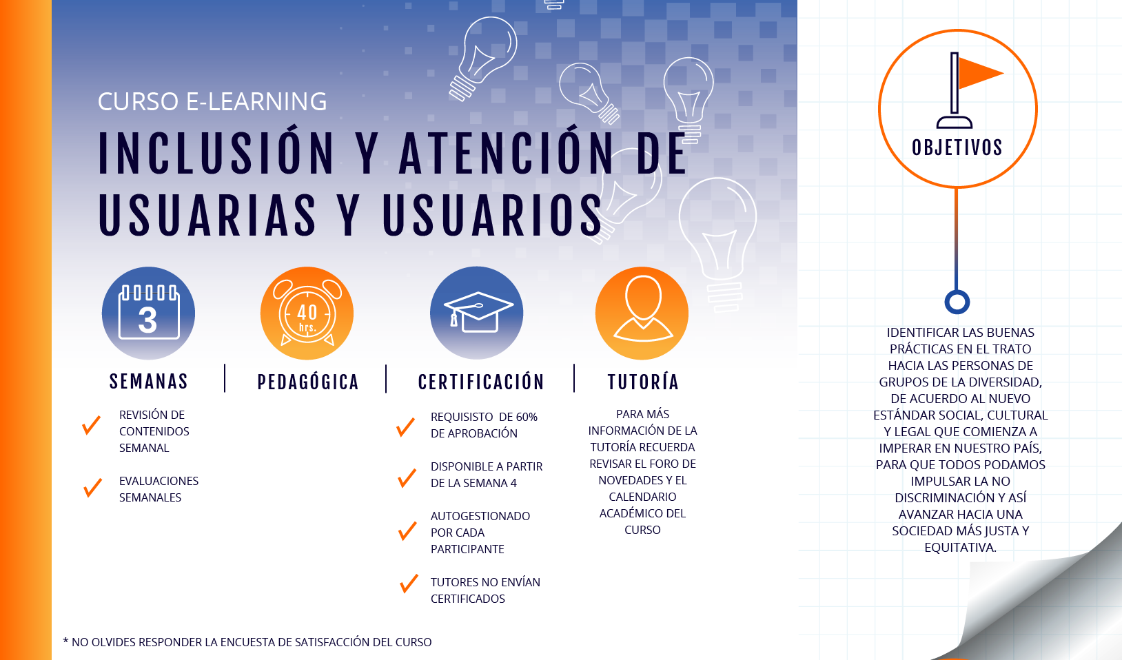 Curso Inclusión y Atención de Usuarias y Usuarios